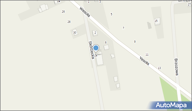 Dąbrówka-Ług, Skórzecka, 2a, mapa Dąbrówka-Ług