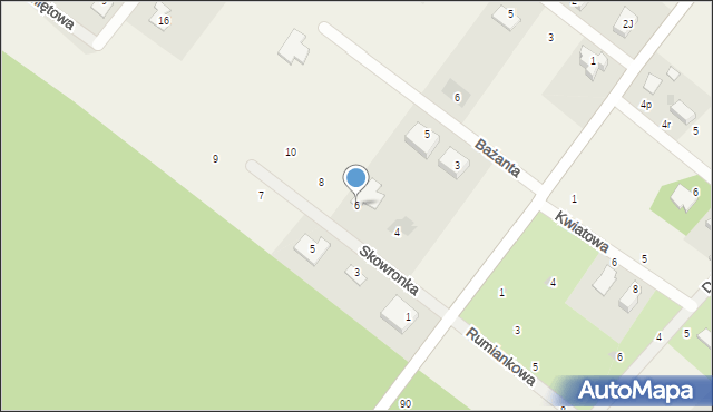 Dąbrówka-Marianka, Skowronka, 6, mapa Dąbrówka-Marianka