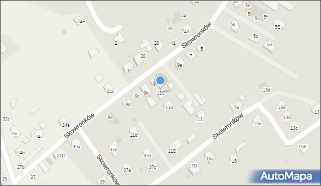 Dębica, Skowronków, 11C, mapa Dębicy