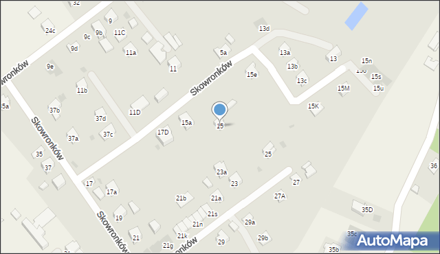 Dębica, Skowronków, 15, mapa Dębicy