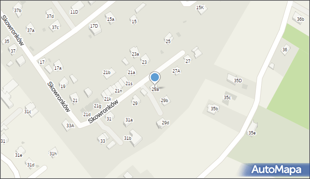 Dębica, Skowronków, 29a, mapa Dębicy