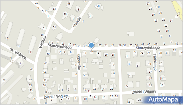 Dęblin, Skarżyńskiego Stanisława, 12, mapa Dęblin