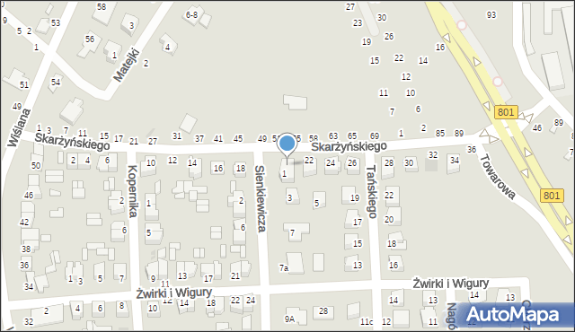 Dęblin, Skarżyńskiego Stanisława, 20, mapa Dęblin