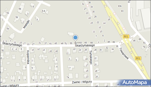 Dęblin, Skarżyńskiego Stanisława, 59, mapa Dęblin