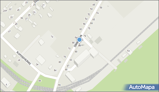 Dęblin, Składowa, 85, mapa Dęblin