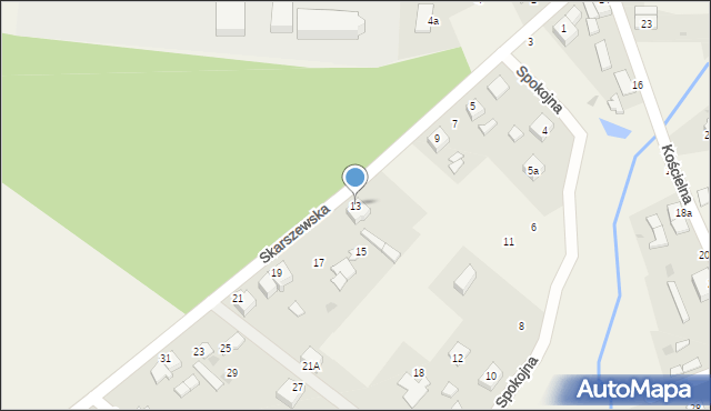 Dębnica Kaszubska, Skarszewska, 13, mapa Dębnica Kaszubska