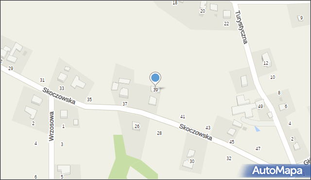 Dębowiec, Skoczowska, 39, mapa Dębowiec