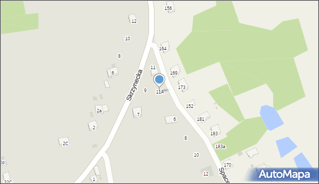 Dobczyce, Skrzynecka, 11A, mapa Dobczyce