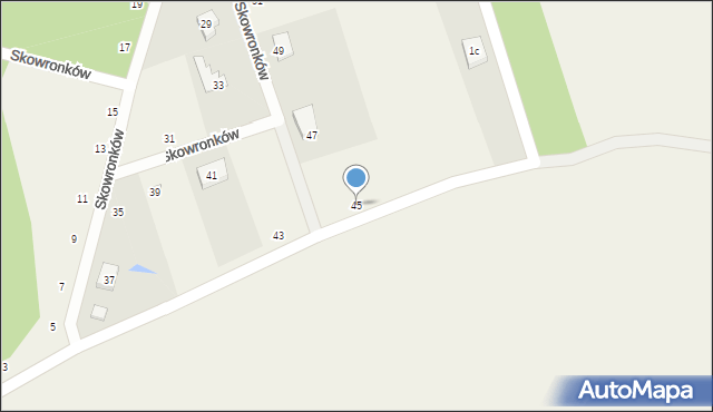 Dobra, Skowronków, 45, mapa Dobra