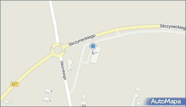 Dobre, Skrzyneckiego Jana, gen., 5p, mapa Dobre