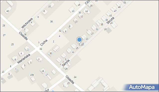 Dopiewiec, Skryta, 17, mapa Dopiewiec