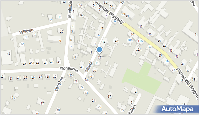 Drezdenko, Skargi Piotra, ks., 12, mapa Drezdenko