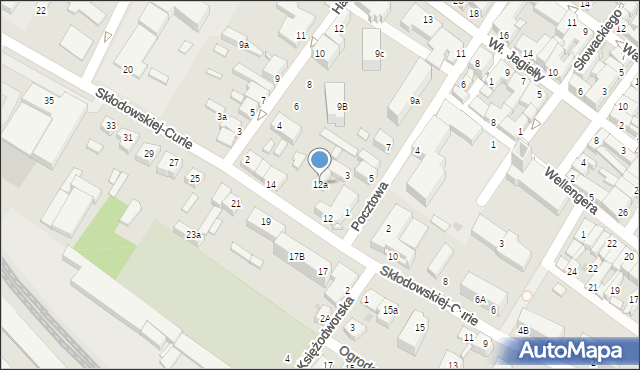 Działdowo, Skłodowskiej-Curie Marii, 12a, mapa Działdowo