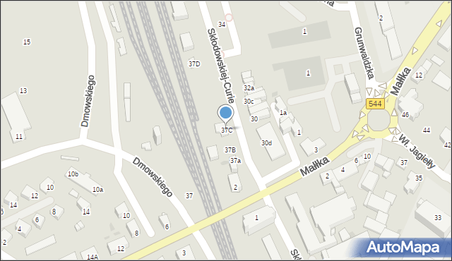 Działdowo, Skłodowskiej-Curie Marii, 37C, mapa Działdowo