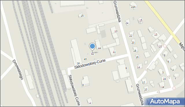 Działdowo, Skłodowskiej-Curie Marii, 42, mapa Działdowo