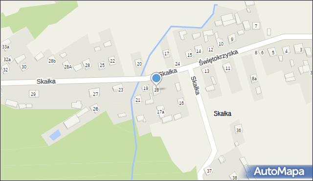 Gałęzice, Skałka, 18, mapa Gałęzice