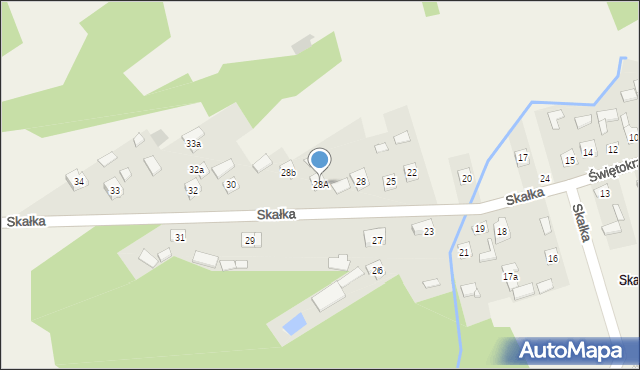 Gałęzice, Skałka, 28A, mapa Gałęzice