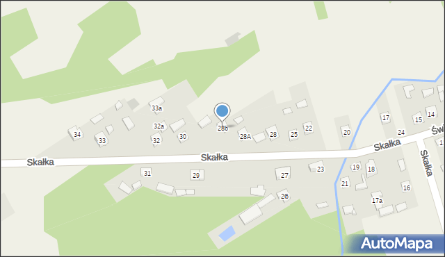 Gałęzice, Skałka, 28b, mapa Gałęzice