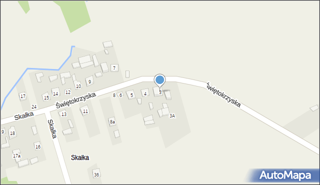 Gałęzice, Skałka, 3, mapa Gałęzice