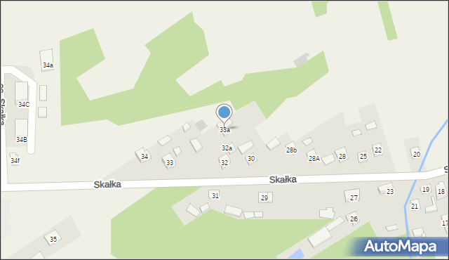 Gałęzice, Skałka, 33a, mapa Gałęzice