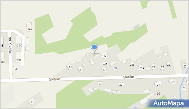 Gałęzice, Skałka, 33b, mapa Gałęzice