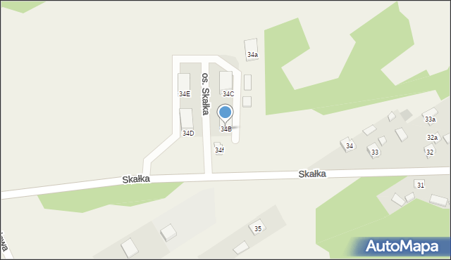 Gałęzice, Skałka, 34B, mapa Gałęzice