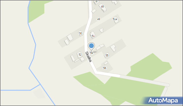 Gałęzice, Skałka, 54, mapa Gałęzice