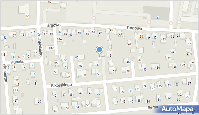 Garwolin, Skilskiego Adama, gen., 4, mapa Garwolin