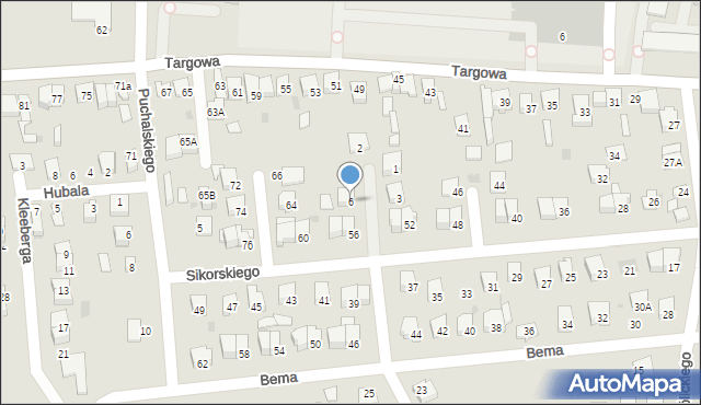 Garwolin, Skilskiego Adama, gen., 6, mapa Garwolin