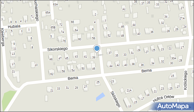 Garwolin, Skilskiego Adama, gen., 8, mapa Garwolin