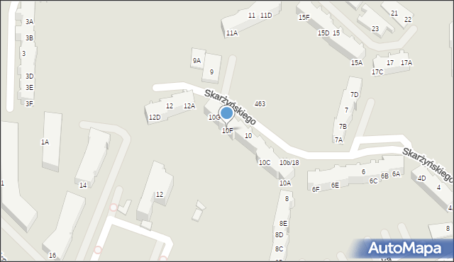 Gdańsk, Skarżyńskiego Stanisława, 10F, mapa Gdańska