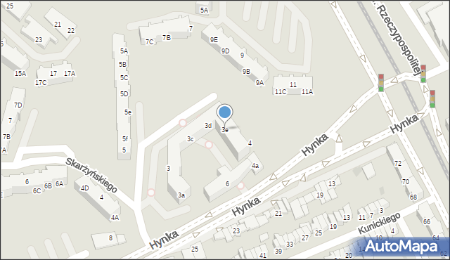 Gdańsk, Skarżyńskiego Stanisława, 3e, mapa Gdańska