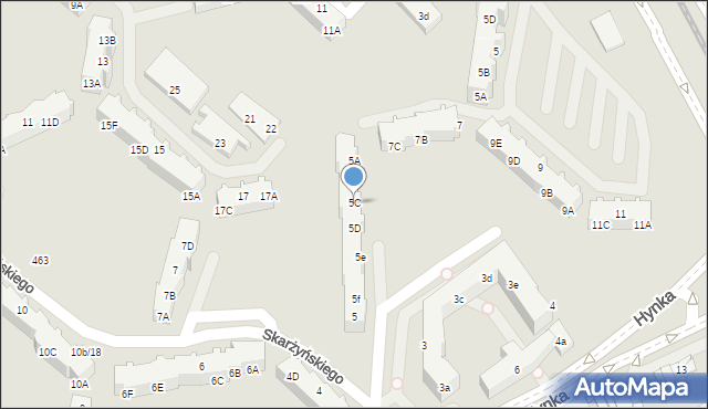 Gdańsk, Skarżyńskiego Stanisława, 5C, mapa Gdańska