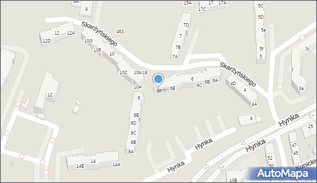 Gdańsk, Skarżyńskiego Stanisława, 6F, mapa Gdańska