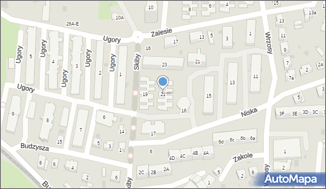 Gdańsk, Skiby, 21, mapa Gdańska