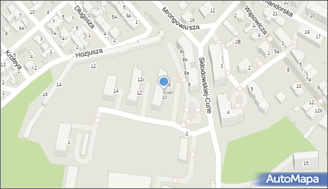 Gdynia, Skłodowskiej-Curie Marii, 10b, mapa Gdyni