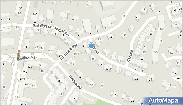 Gdynia, Skośna, 2A, mapa Gdyni