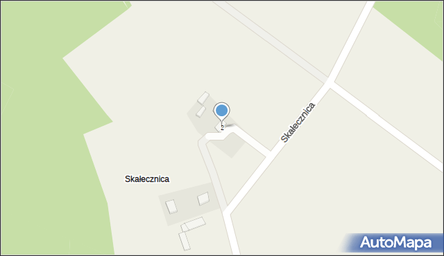 Gliniany, Skałecznica, 4, mapa Gliniany