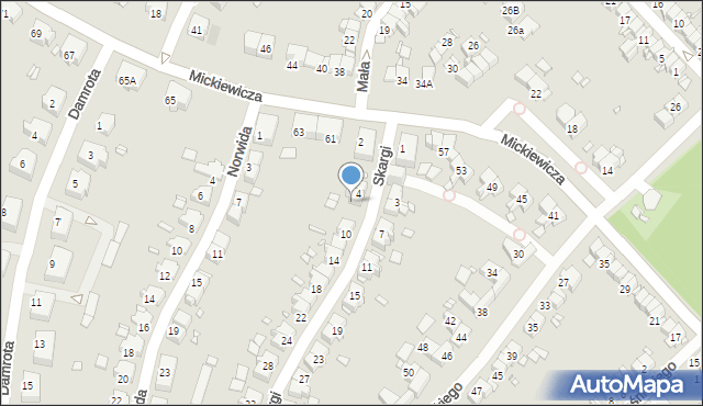 Gliwice, Skargi Piotra, ks., 6, mapa Gliwic