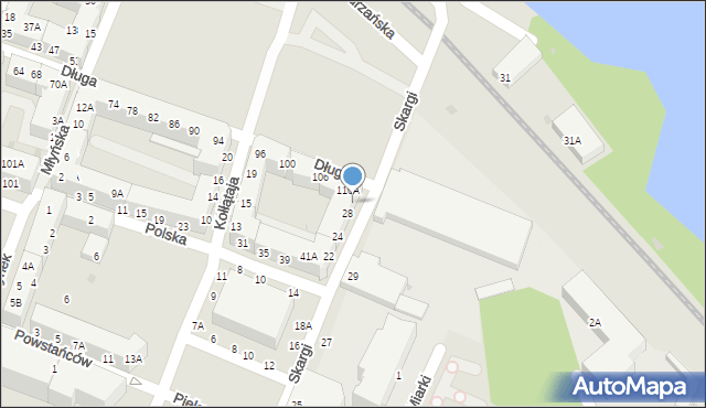 Głogów, Skargi Piotra, ks., 30, mapa Głogów