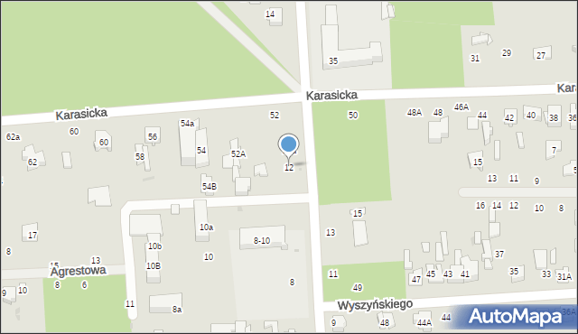 Głowno, Skokowskiego Juliana, gen., 12, mapa Głowno