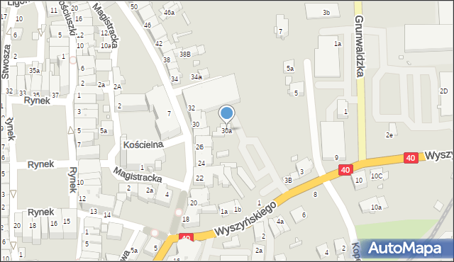 Głuchołazy, Skłodowskiej-Curie Marii, 30a, mapa Głuchołazy