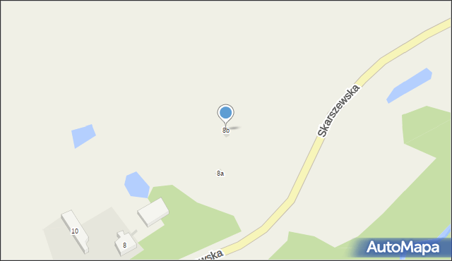 Godziszewo, Skarszewska, 8b, mapa Godziszewo