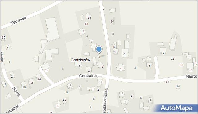 Godziszów, Skoczowska, 3, mapa Godziszów