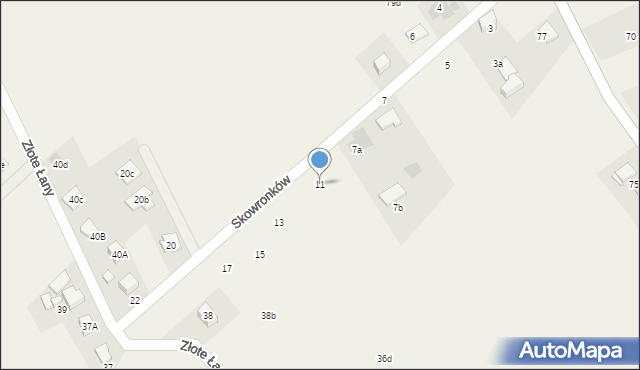 Góra, Skowronków, 11, mapa Góra