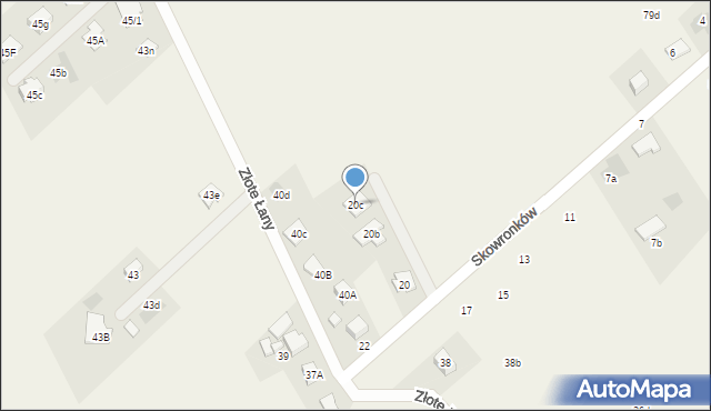 Góra, Skowronków, 20c, mapa Góra