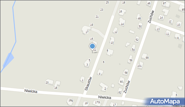 Gorzów Wielkopolski, Skautów, 9, mapa Gorzów Wielkopolski