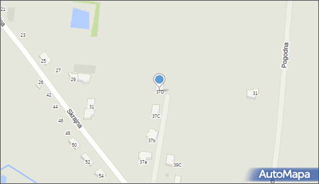 Gorzów Wielkopolski, Skrajna, 37D, mapa Gorzów Wielkopolski