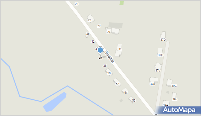 Gorzów Wielkopolski, Skrajna, 46, mapa Gorzów Wielkopolski