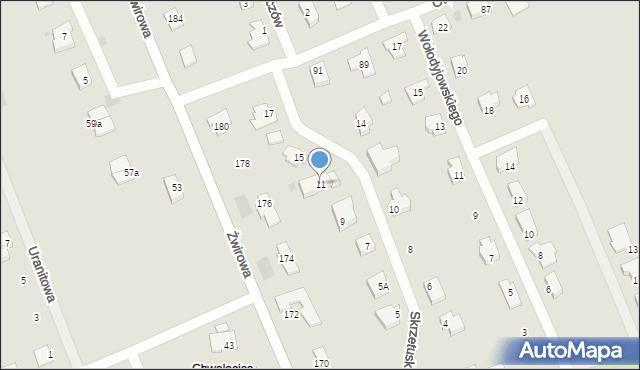 Gorzów Wielkopolski, Skrzetuskiego Jana, 11, mapa Gorzów Wielkopolski